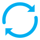 Reload button color filled icon