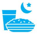 Sahur time color filled icon
