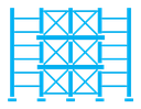Scaffolding color filled icon