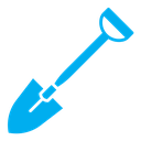 Shovel color filled icon