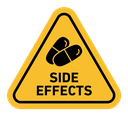 Side effects sign color filled icon