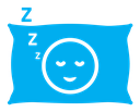 Sleeping color filled icon