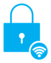 Smart lock color filled icon