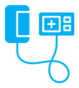 Sphygmomanometer color filled icon