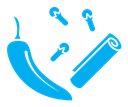 Spices color filled icon