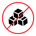 Sugar free color filled icon