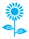 Sunflower color filled icon