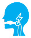 Swallowing reflex color filled icon