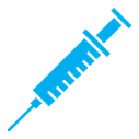 Syringe color filled icon