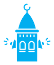 Takbir color filled icon