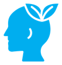 Think green color filled icon