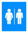 Toilet color filled icon