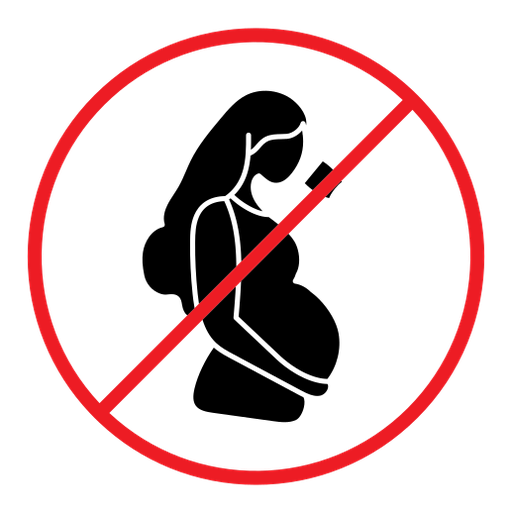 No alcohol during pregnancy period sign color filled icon