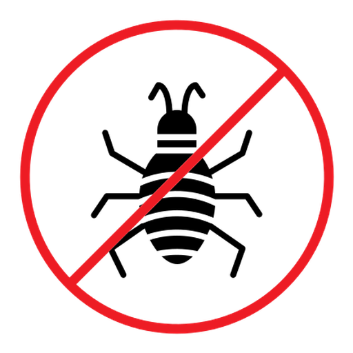 No parasitic insects sign color filled icon