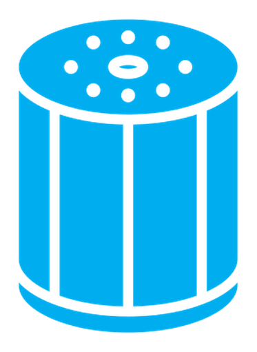 Oil filter color filled icon