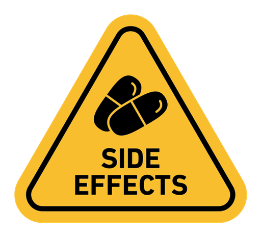 Side effects sign color filled icon