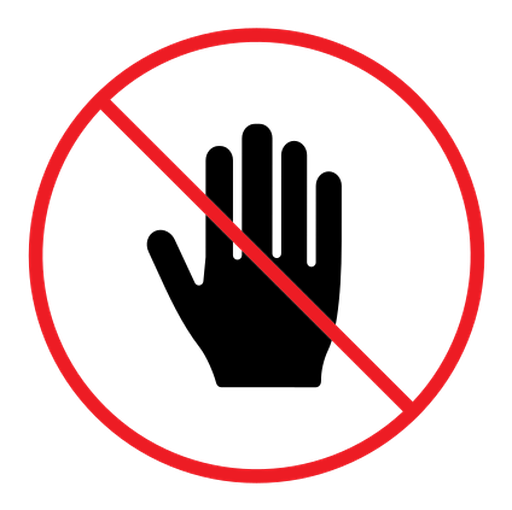 Stop sign color filled icon