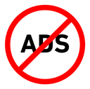 Ad blocker color outline icon