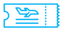 Air tickets color outline icon