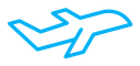 Airplane color outline icon