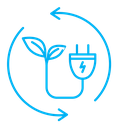 Alternative energy color outline icon