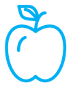 Apple color outline icon