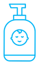 Baby shampoo color outline icon