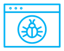 Bug color outline icon