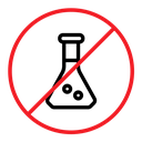 Chemical free sign color outline icon