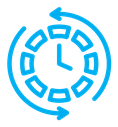 Course of time color outline icon