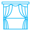 Curtain color outline icon