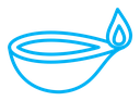 Diya color outline icon