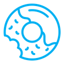 Doughnut color outline icon