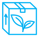 Eco packaging color outline icon
