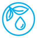 Essentials oil drop color outline icon
