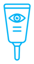 Eye cream color outline icon