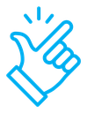 Finger snapping color outline icon