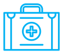 First aid box color outline icon