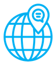 Global forum color outline icon