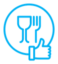 Good food color outline icon