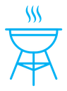 Grill color outline icon