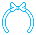 Headband color outline icon