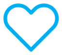 Heart color outline icon