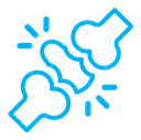Herniated disc color outline icon