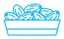 Islamic food date color outline icon