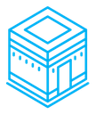 Kaaba color outline icon