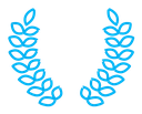 Laurel wreath color outline icon
