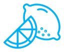 Lemon color outline icon