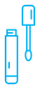 Lip gloss color outline icon