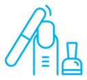 Manicure color outline icon